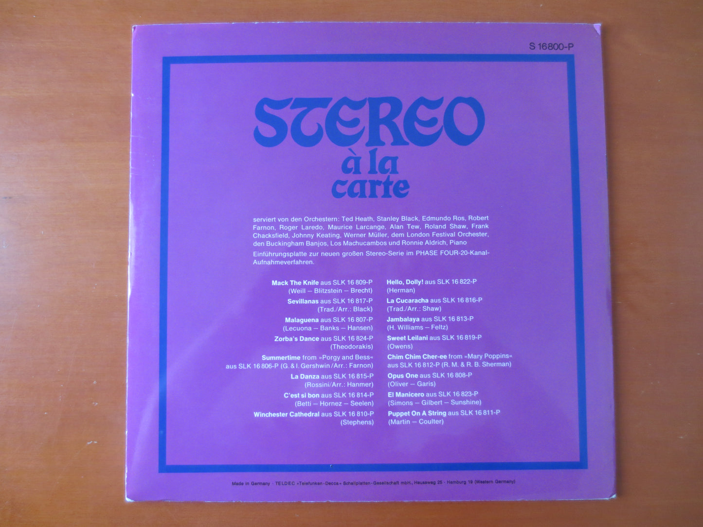 STEREO a'la CARTE, Decca Records, JAZZ Records, Vintage Vinyl, Record Vinyl, Jazz Albums, Vinyl Albums, Lps, 1968 Records