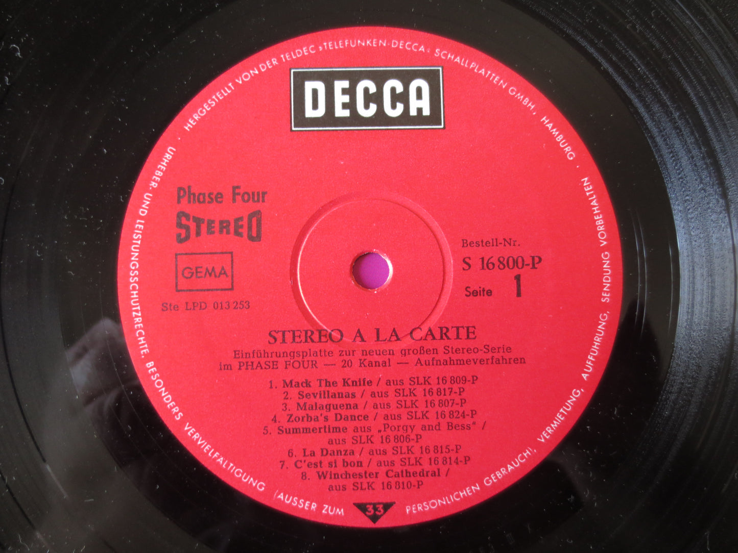 STEREO a'la CARTE, Decca Records, JAZZ Records, Vintage Vinyl, Record Vinyl, Jazz Albums, Vinyl Albums, Lps, 1968 Records
