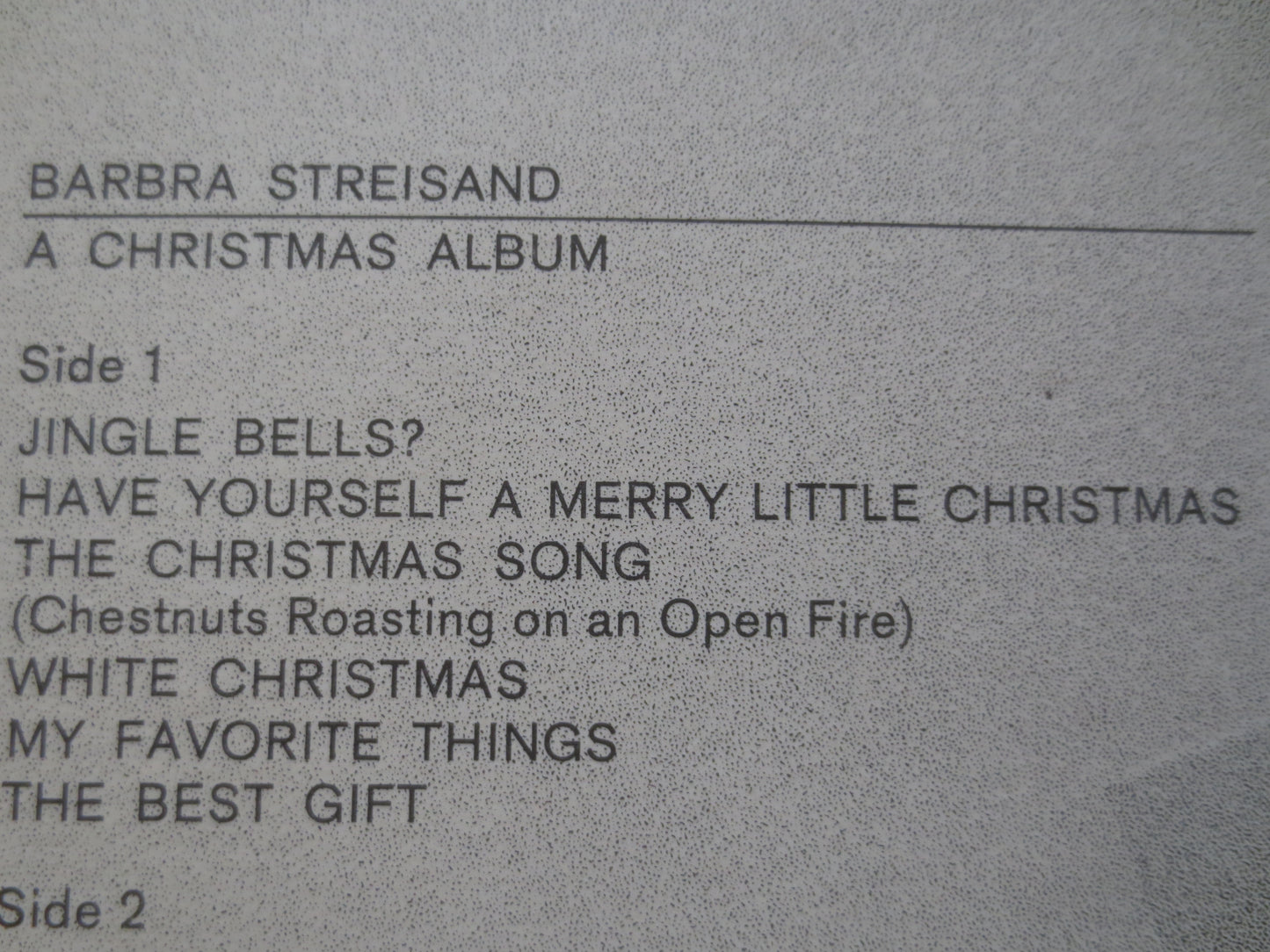 BARBRA STREISAND, A CHRISTMAS Album, Christmas Vinyl, Vintage Vinyl, Record Vinyl, Records, Vinyl Records, Lp, 1969 Records