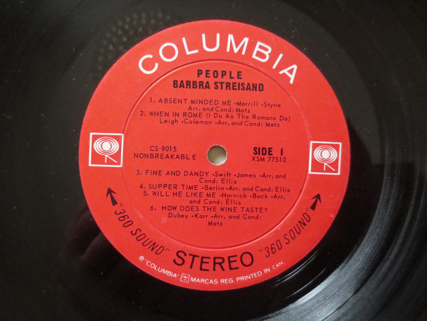 BARBRA STREISAND, PEOPLE, Pop Record, Vintage Vinyl, Record Vinyl, Records, Vinyl Record, Pop Vinyl, Vinyl Lp, 1964 Records