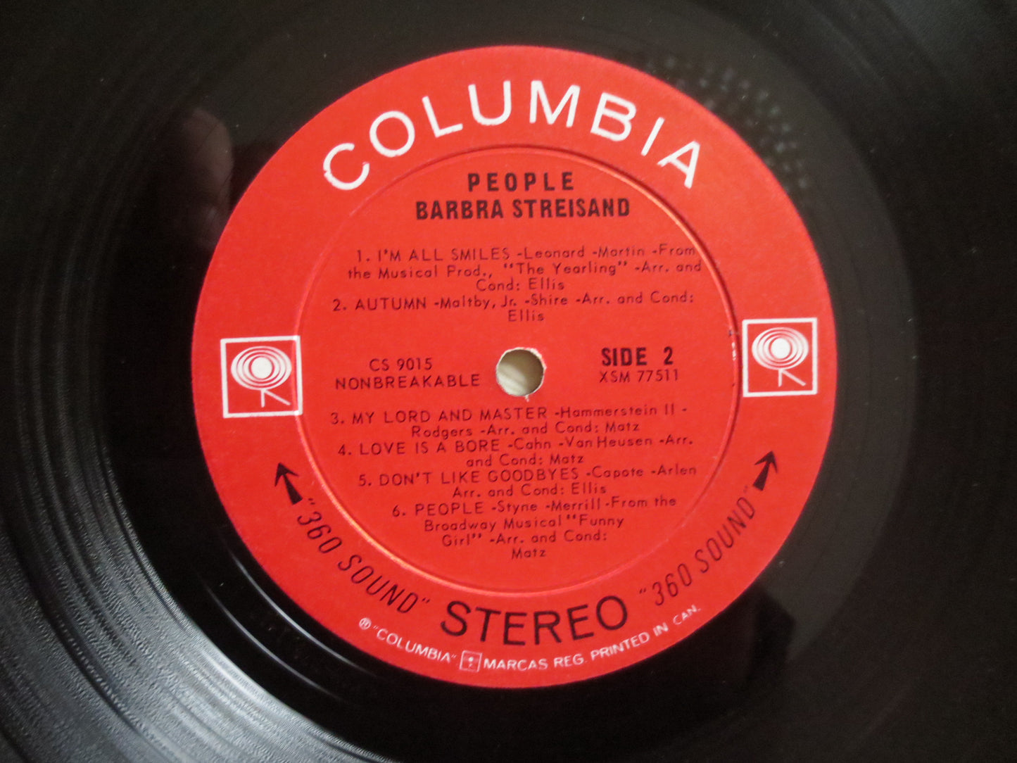 BARBRA STREISAND, PEOPLE, Pop Record, Vintage Vinyl, Record Vinyl, Records, Vinyl Record, Pop Vinyl, Vinyl Lp, 1964 Records