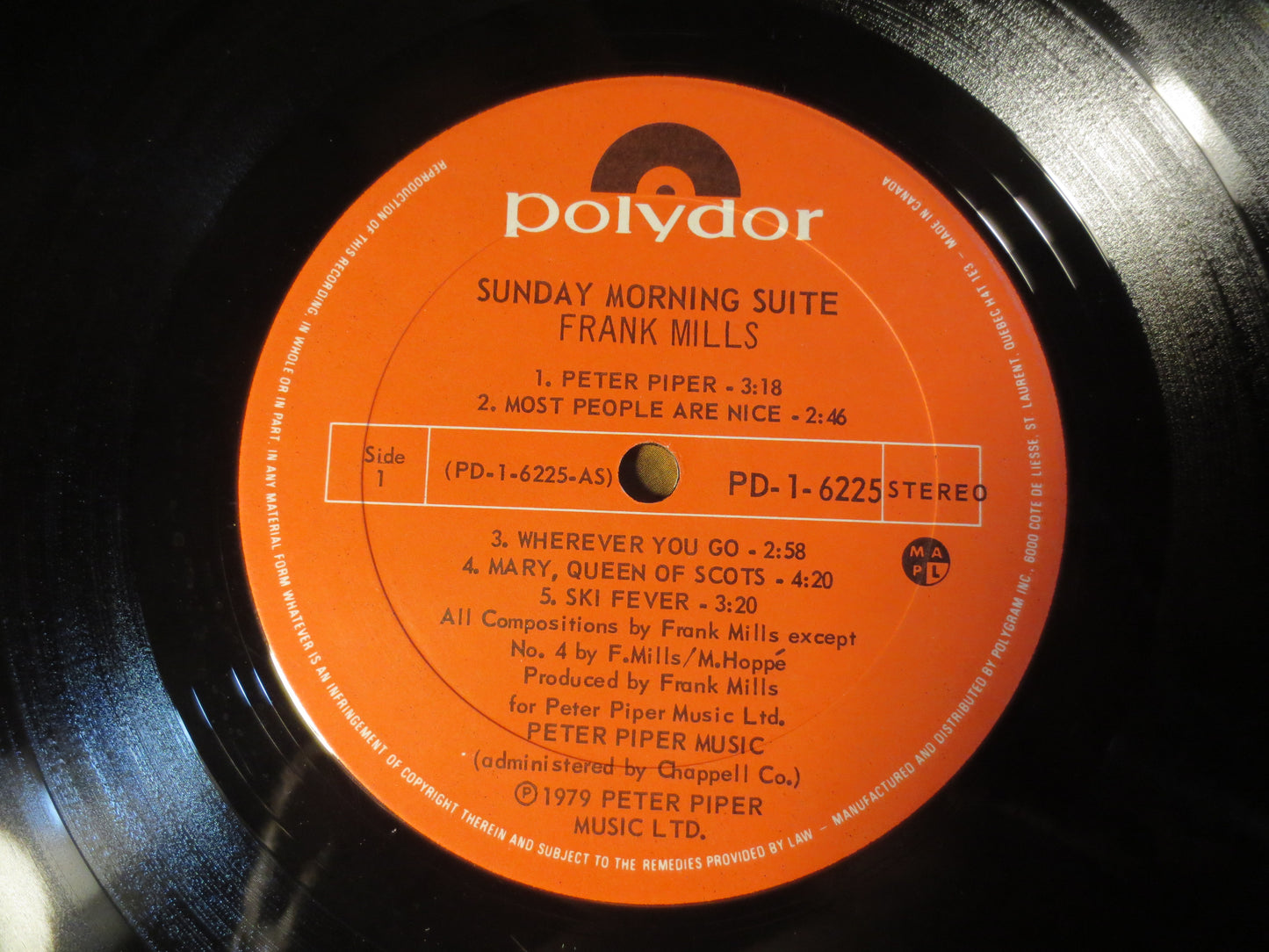 FRANK MILLS, Sunday MORNING Suite, Jazz Record, Vintage Vinyl, Record Vinyl, Record, Vinyl Record, Vinyl Album, 1979 Records