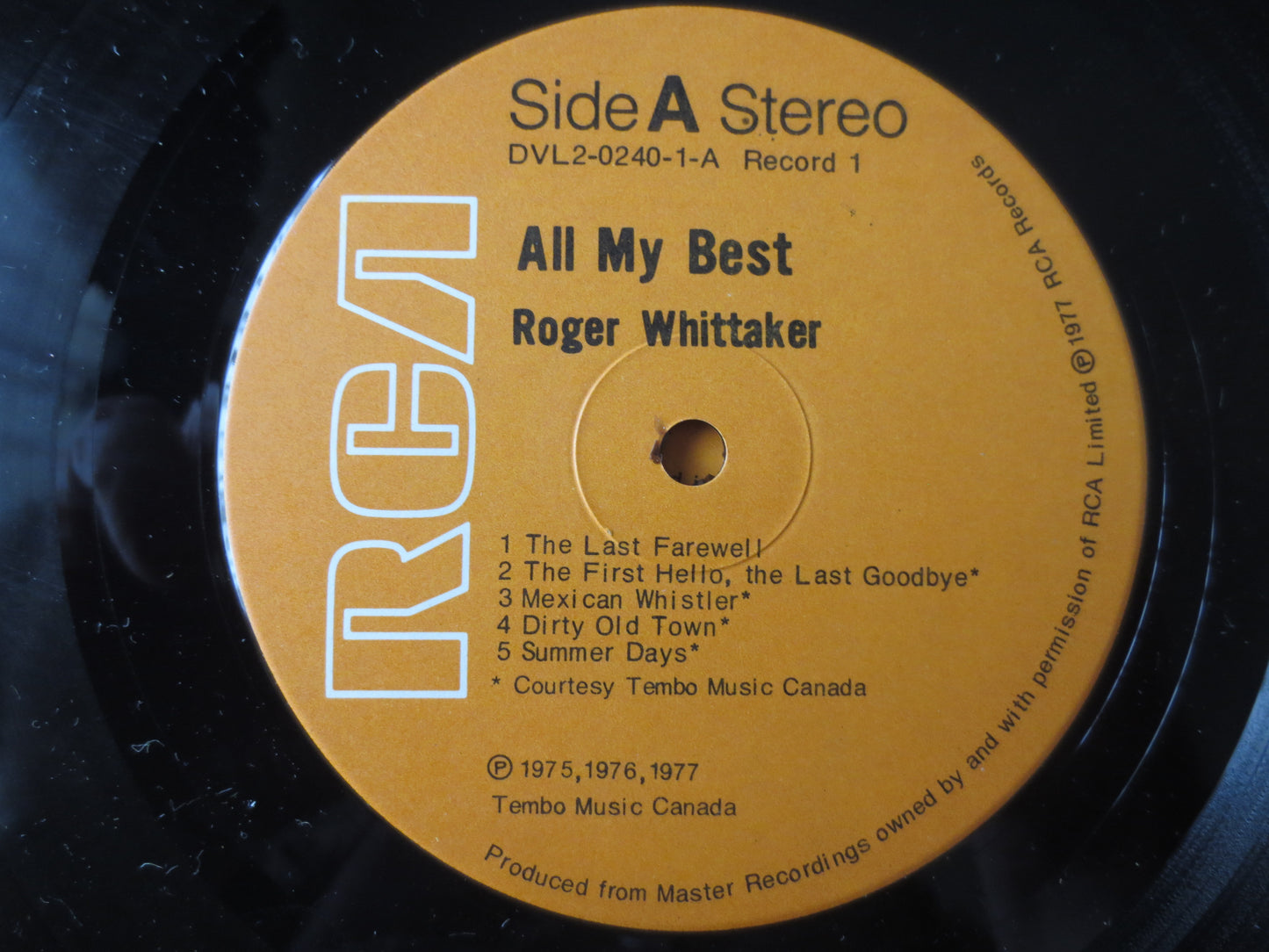 ROGER WHITTAKER, All My BEST, 2 Records, Vintage Vinyl, Record Vinyl, Vinyl Record, Country Records, Vinyl, 1977 Records