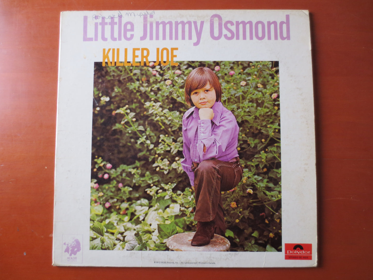 JIMMY OSMOND, KILLER Joe, Jimmy Osmond Albums, Jimmy Osmond Record, The Osmonds Lps, Pop Lps, Vinyl Records, 1972 Records