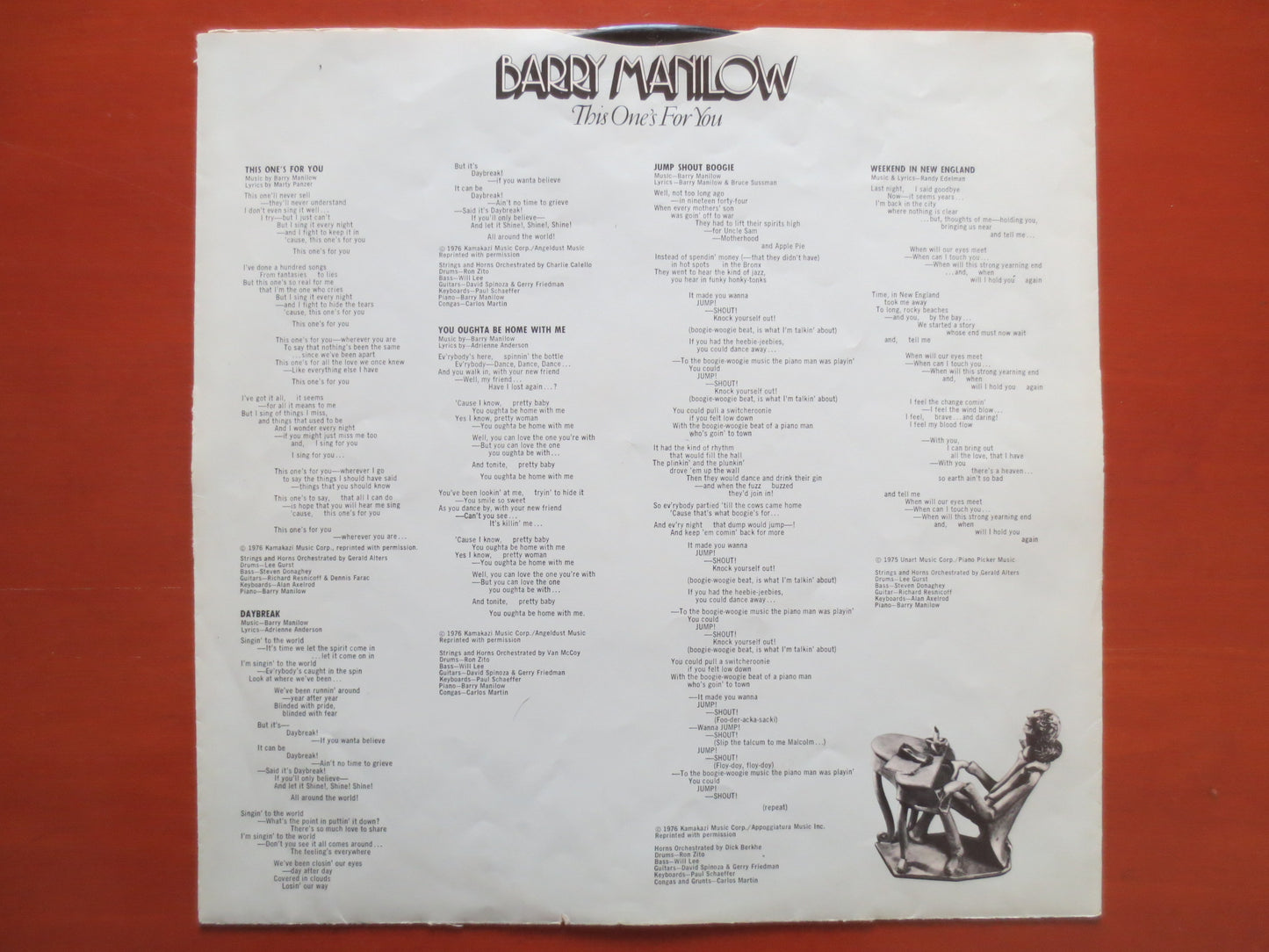 BARRY MANILOW, This One's For You, Barry Manilow Record, Barry Manilow Album, Barry Manilow Lp, Barry Manilow Vinyl, Vinyl Lp, 1976 Records