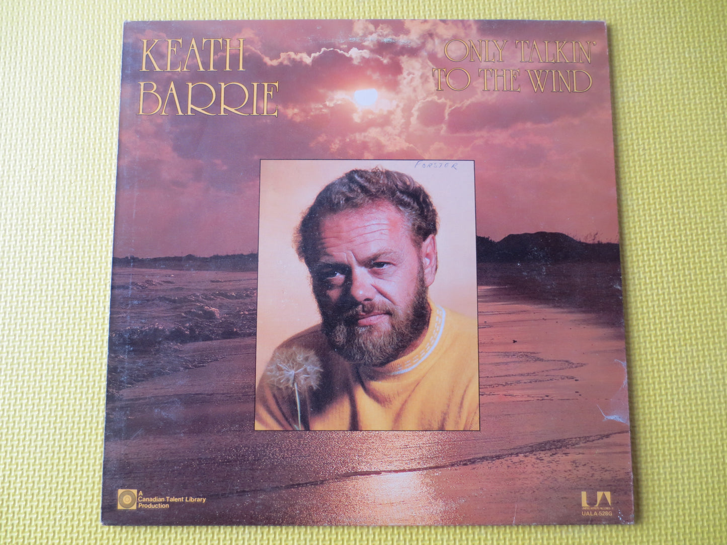 KEATH BARRIE, Only Talkin' to the Wind, KEATH Barrie Album, Keath Barrie Vinyl, Keath Barrie Lp, Folk Vinyl, 1975 Record