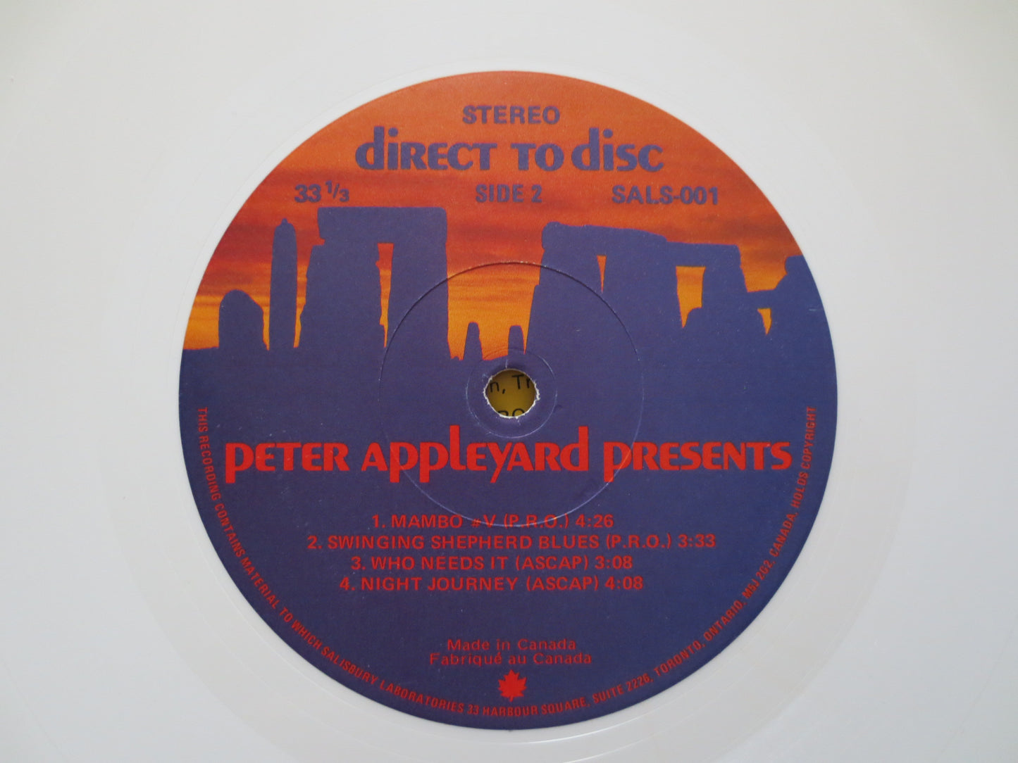 PETER APPLEYARD, Peter Appleyard Lp, Funk Records, Record Vinyl, Records, Vinyl Record, Jazz Records, Vinyl, 1977 Records