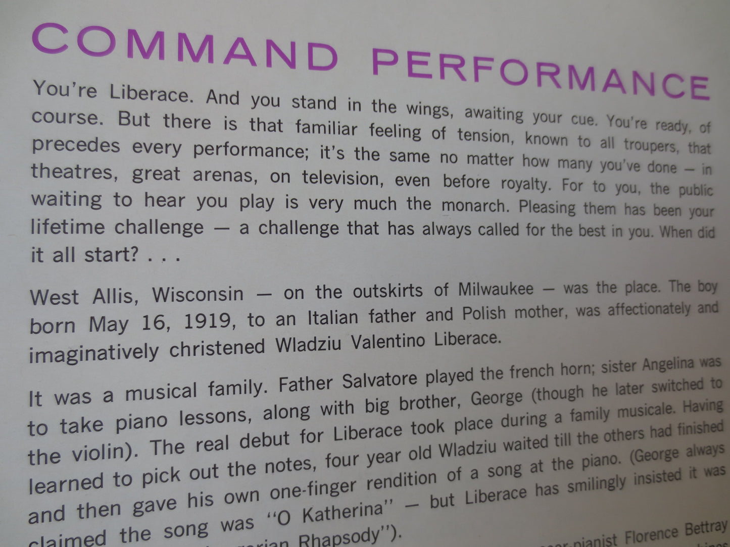 LIBERACE, BEST of LIBERACE, 2 Records, Liberace Albums, Liberace Vinyl, Liberace Lp, Classical Albums, Vinyl, 1965 Records