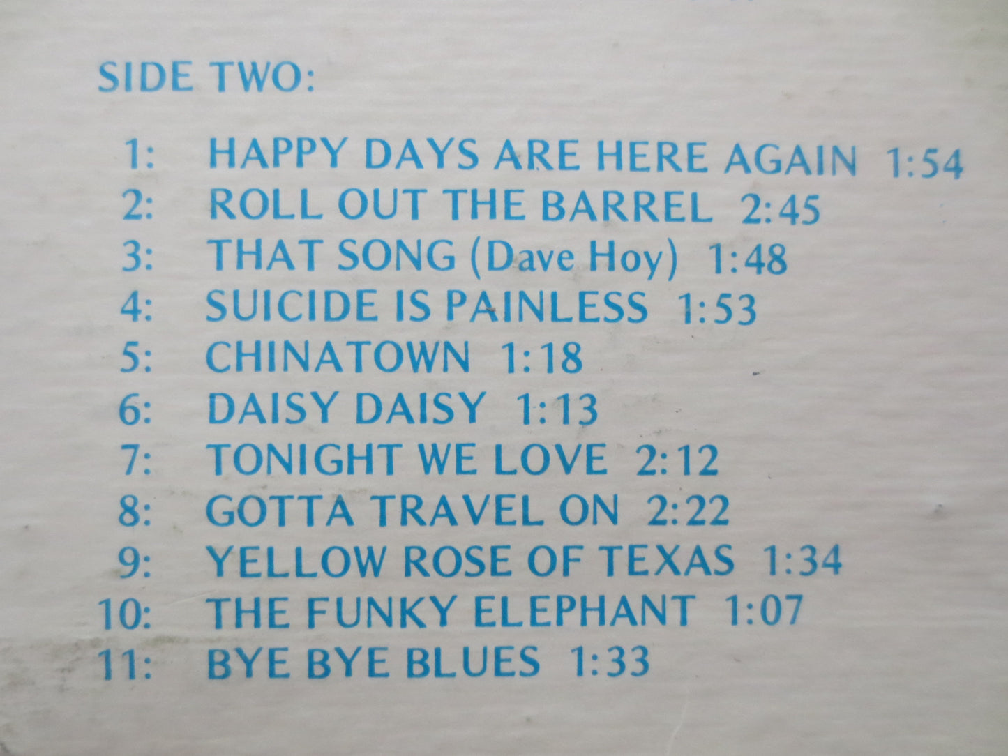 DAVE HOY, Live at CLOUD 9 Lp, Dave Hoy Album, Honky Tonk Record, Ragtime Records, Vintage Vinyl, Vinyl, 1974 Records