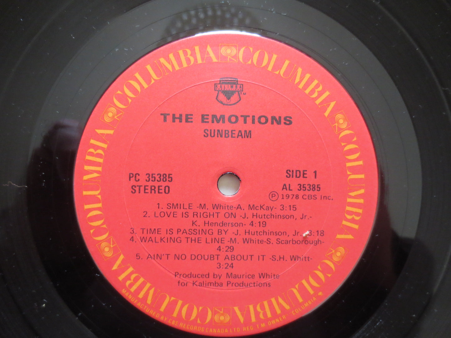 The EMOTIONS, SUNBEAM Album, The Emotions Record, The Emotions Vinyl, The Emotions Album, Record Vinyl, Lps, 1978 Records