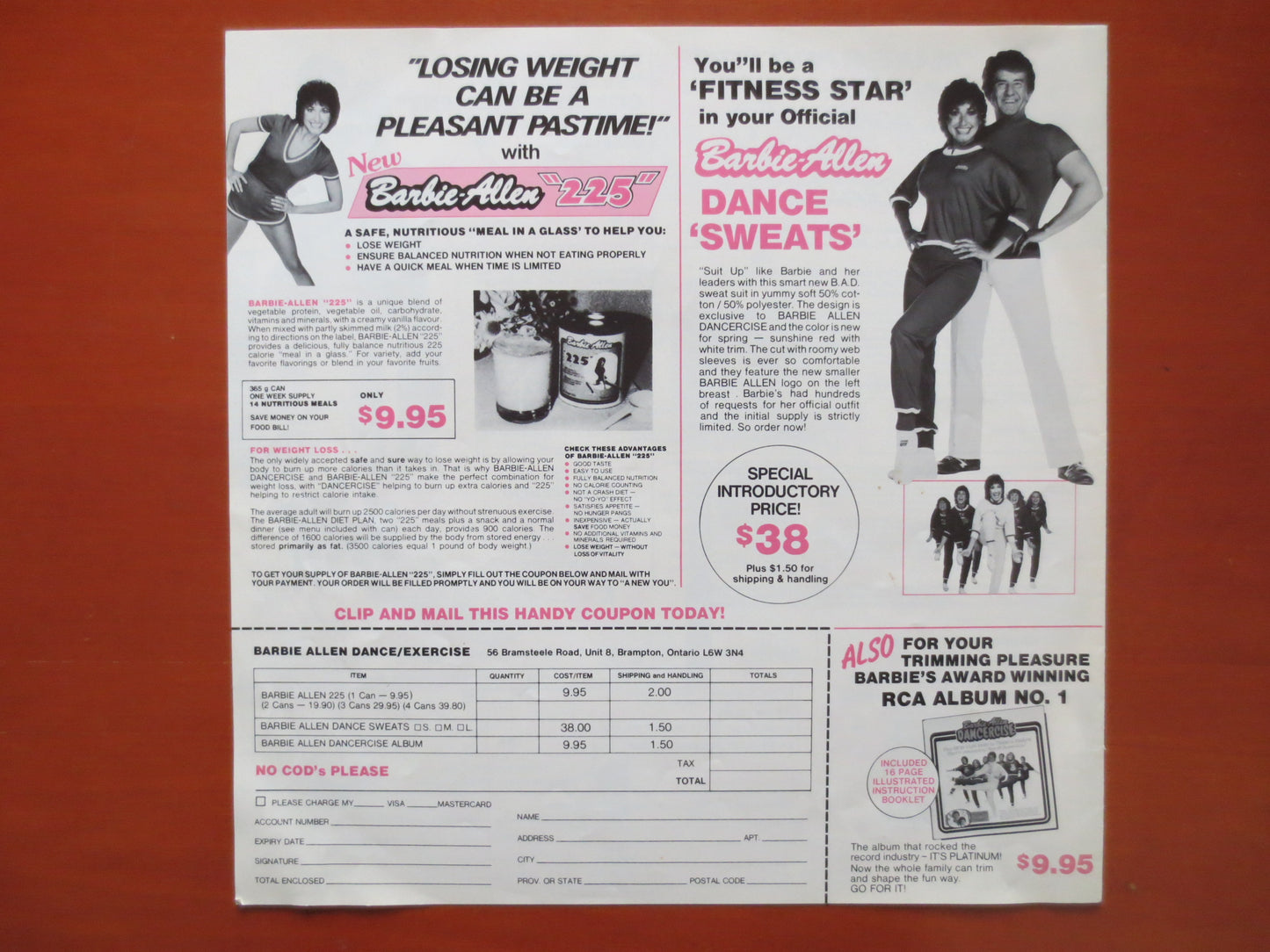BARBIE ALLEN, DANCE Exercise Album, Vintage Vinyl, Barbie Allen Vinyl, Barbie Allen Album, Vinyl Album, 1982 Records