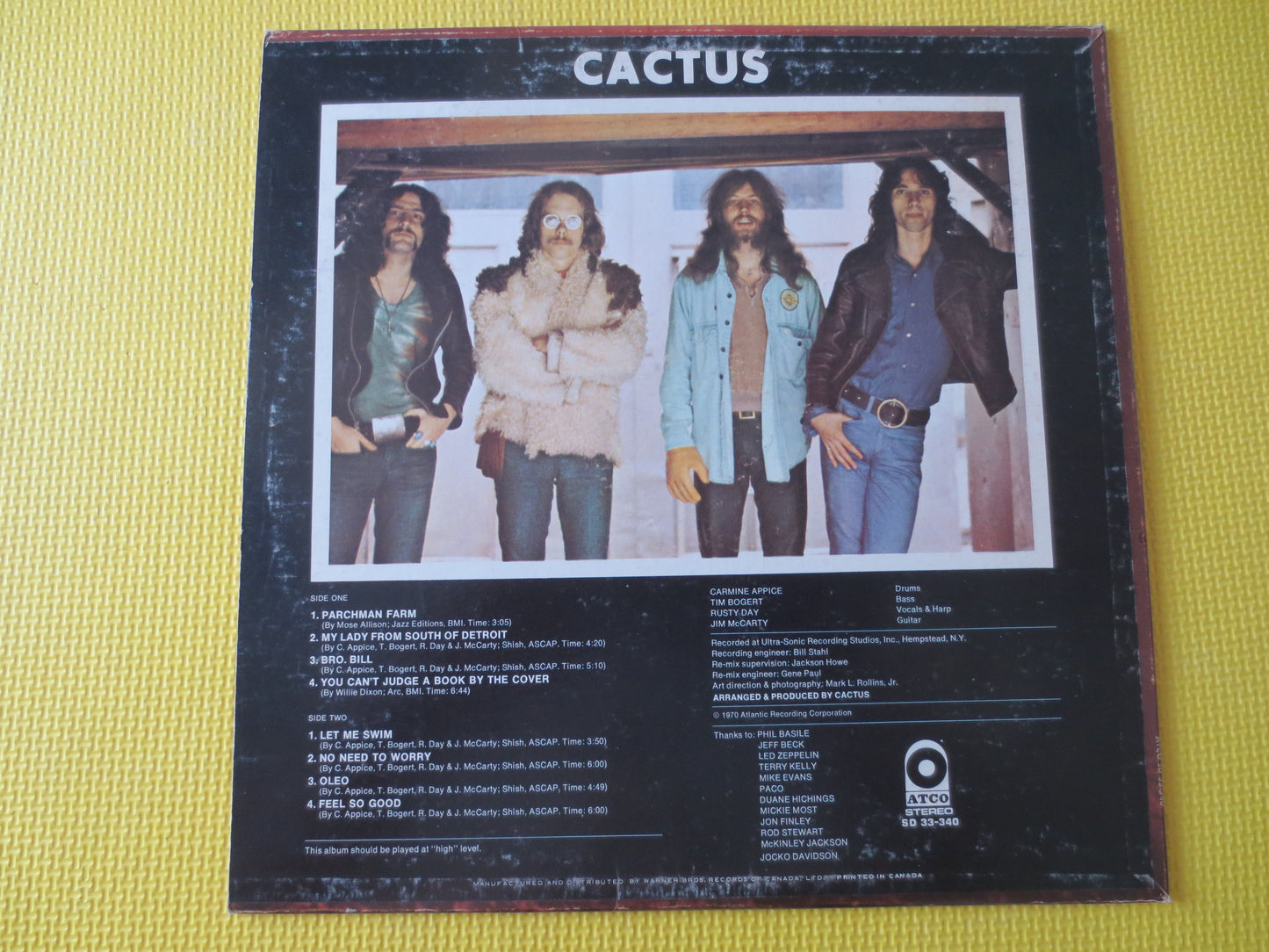 CACTUS, Blues ROCK Albums, CACTUS Album, Cactus Records, Cactus lps, Vinyl Albums, Vinyl lps, Vinyl Records, 1970 Records