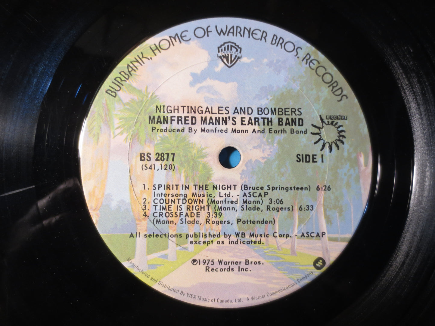 MANFRED MANN's EARTH Band, Nightingales and Bombers, Vintage Vinyl, Record Vinyl, Records, Vinyl Records, 1975 Records