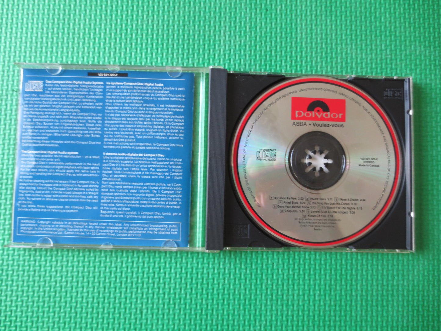 ABBA, VOULEZ-VOUS, 1979 Compact Disc, Vintage Cd