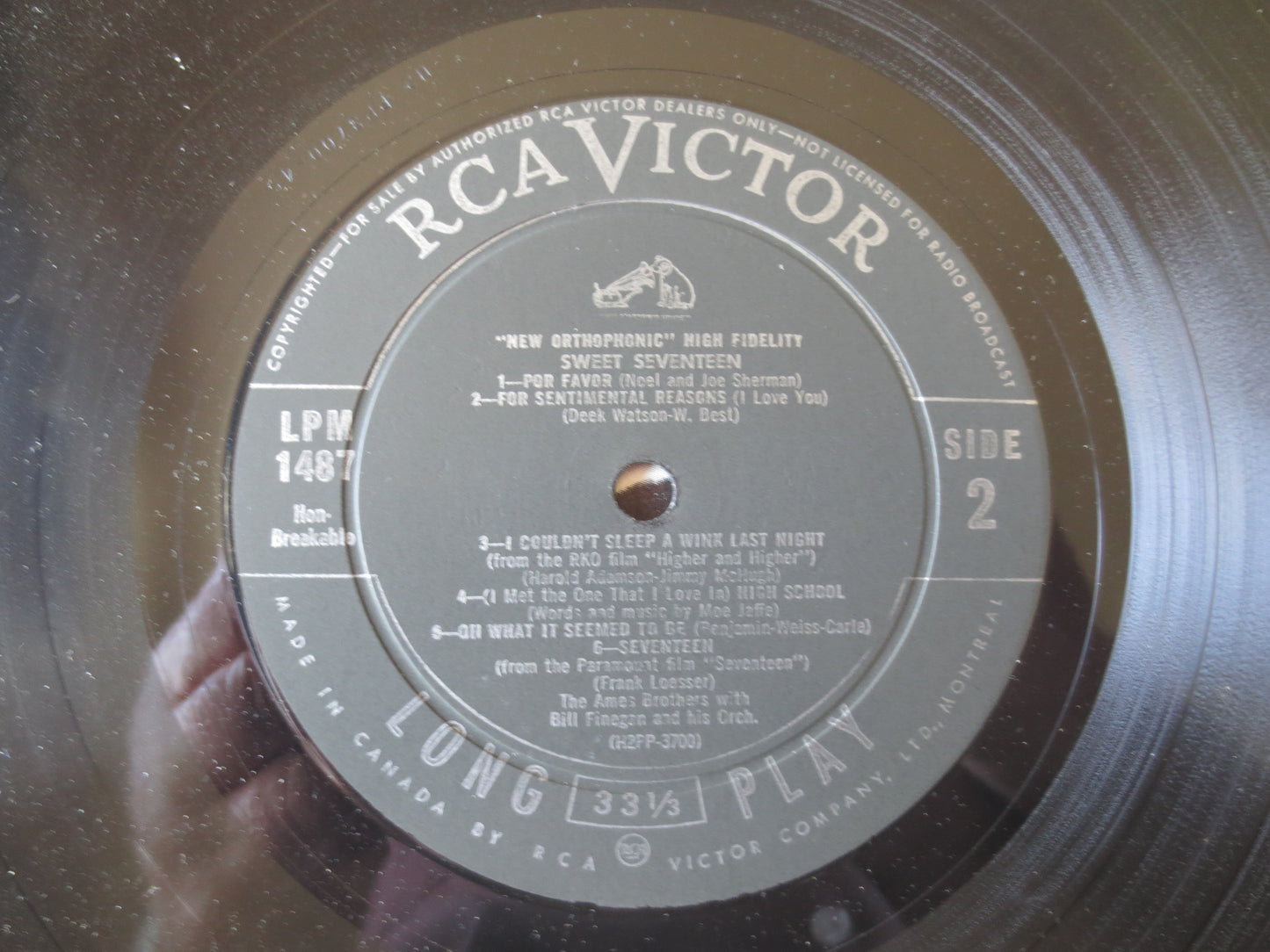 The AMES BROTHERS, SWEET Seventeen, The Ames Brothers Lp, Vintage Vinyl, Lps, Vinyl Records, Record Vinyl, Lp, 1957 Records