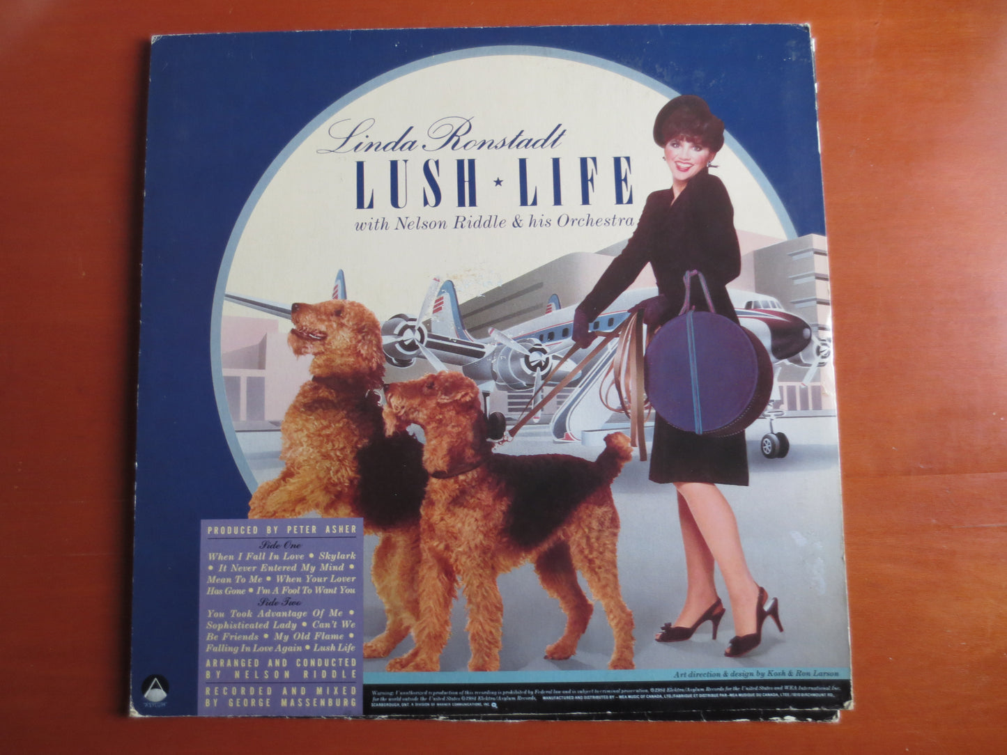 LINDA RONSTADT, Lush LIFE, Pop Record, Vintage Vinyl, Record Vinyl, Record, Vinyl Record, Pop Vinyl, Vinyl Lp, 1984 Records