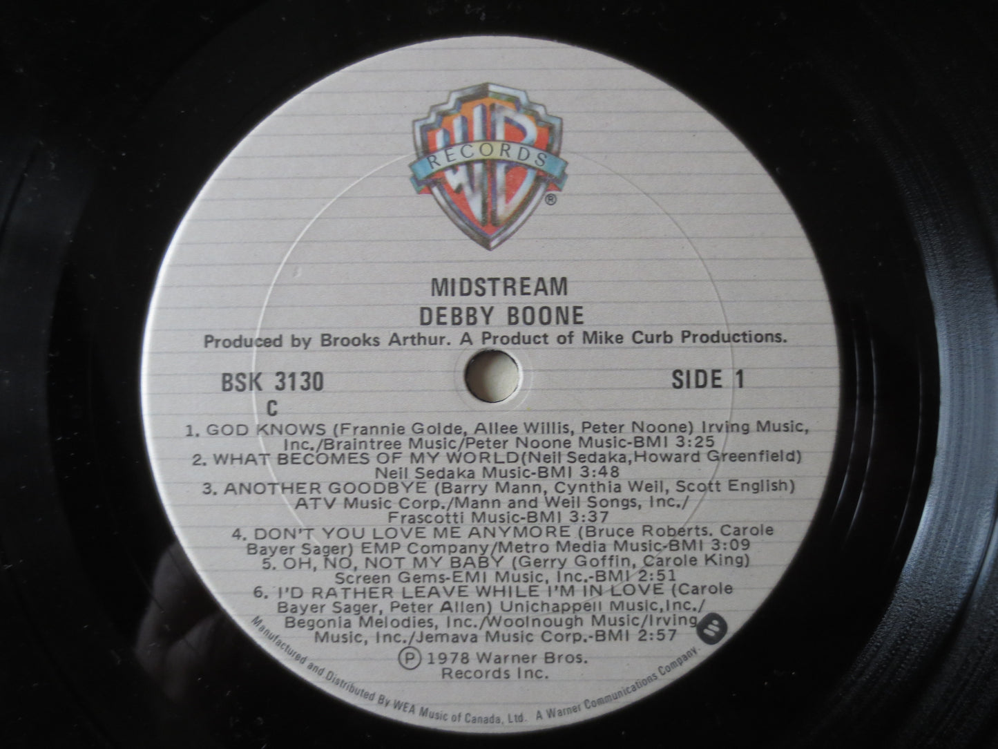 DEBBY BOONE, MIDSTREAM, Debby Boone Records, Vintage Vinyl, Debby Boone Albums, Vinyl Records, Lps, 1978 Records