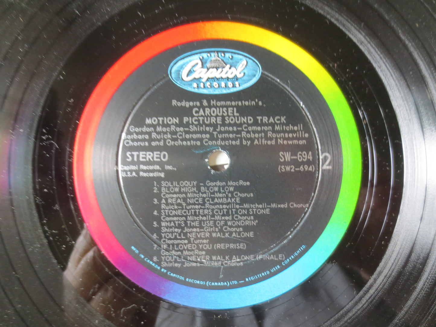 CAROUSEL, Movie Soundtrack, Vintage Album, 1956 Record, Vinyl Lp