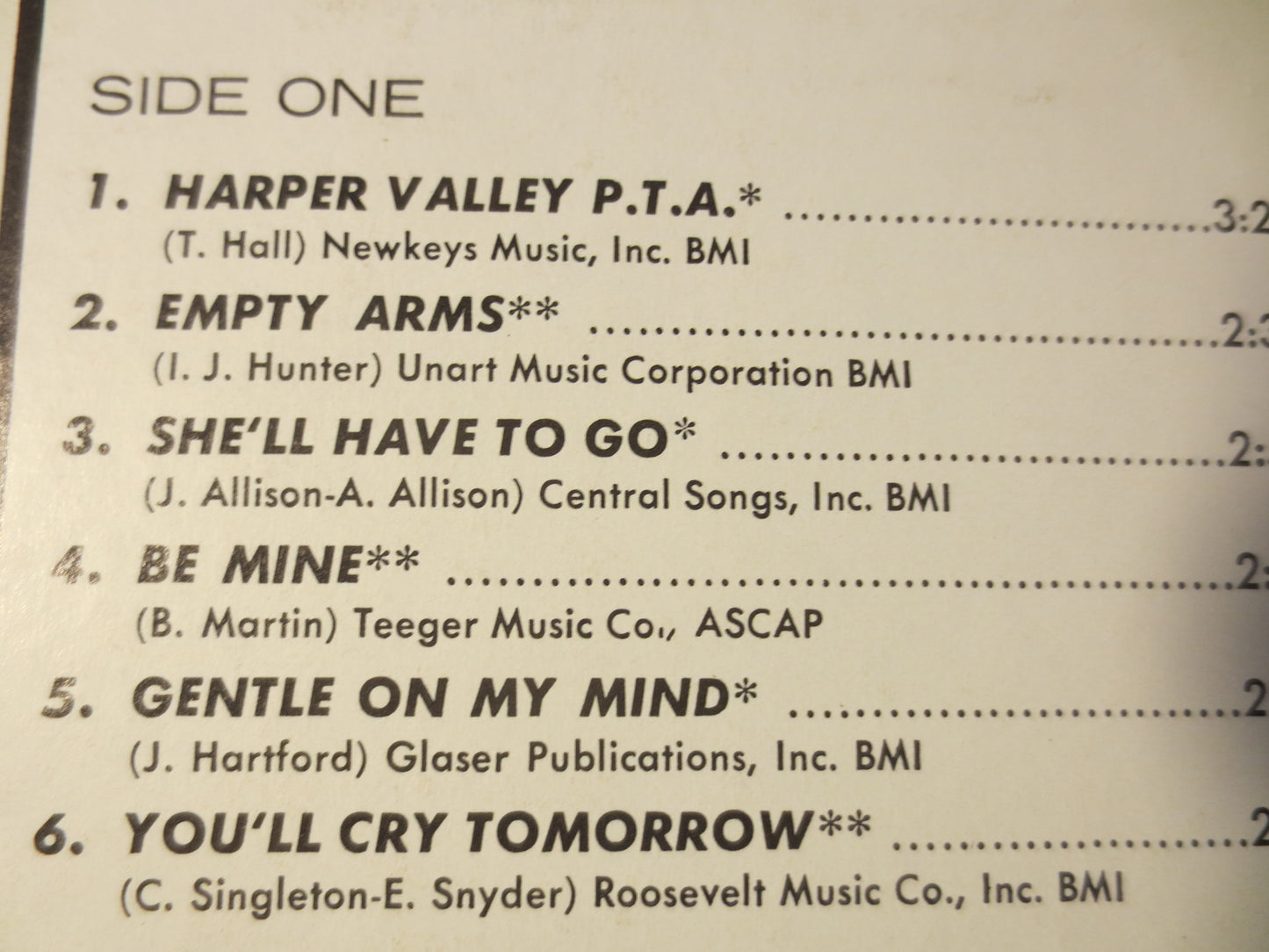 BOBBI MARTIN, Harper Valley PTA, Bobbi Martin Record, Country Record, Bobbi Martin Album, Bobbi Martin Lps, 1968 Records