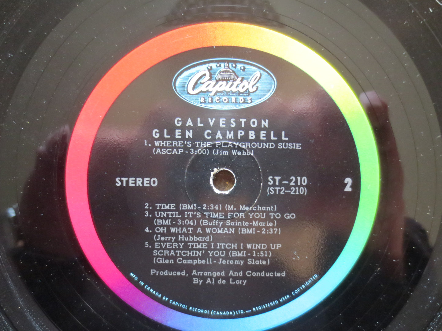 GLEN CAMPBELL, GALVESTON Album, Glen Campbell Vinyl, Glen Campbell Lp, Country Record, Vintage Vinyl, 1969 Records