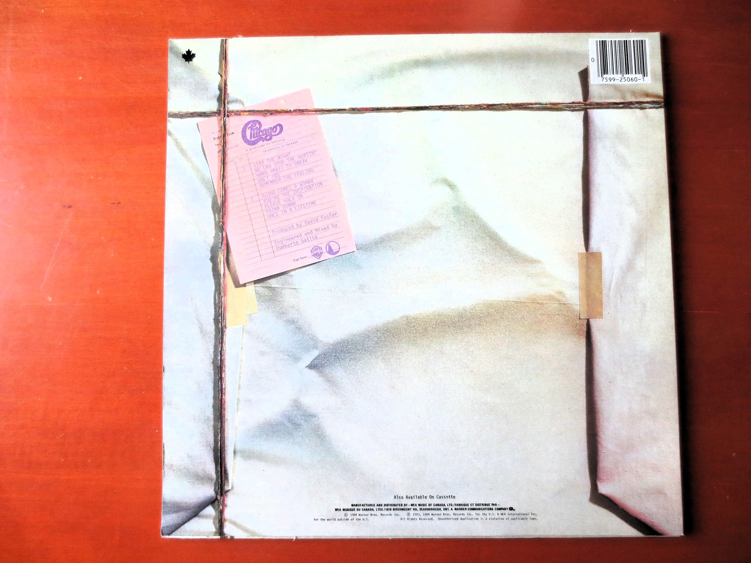 Chicago – Chicago 17 (1984) Vinyl LP