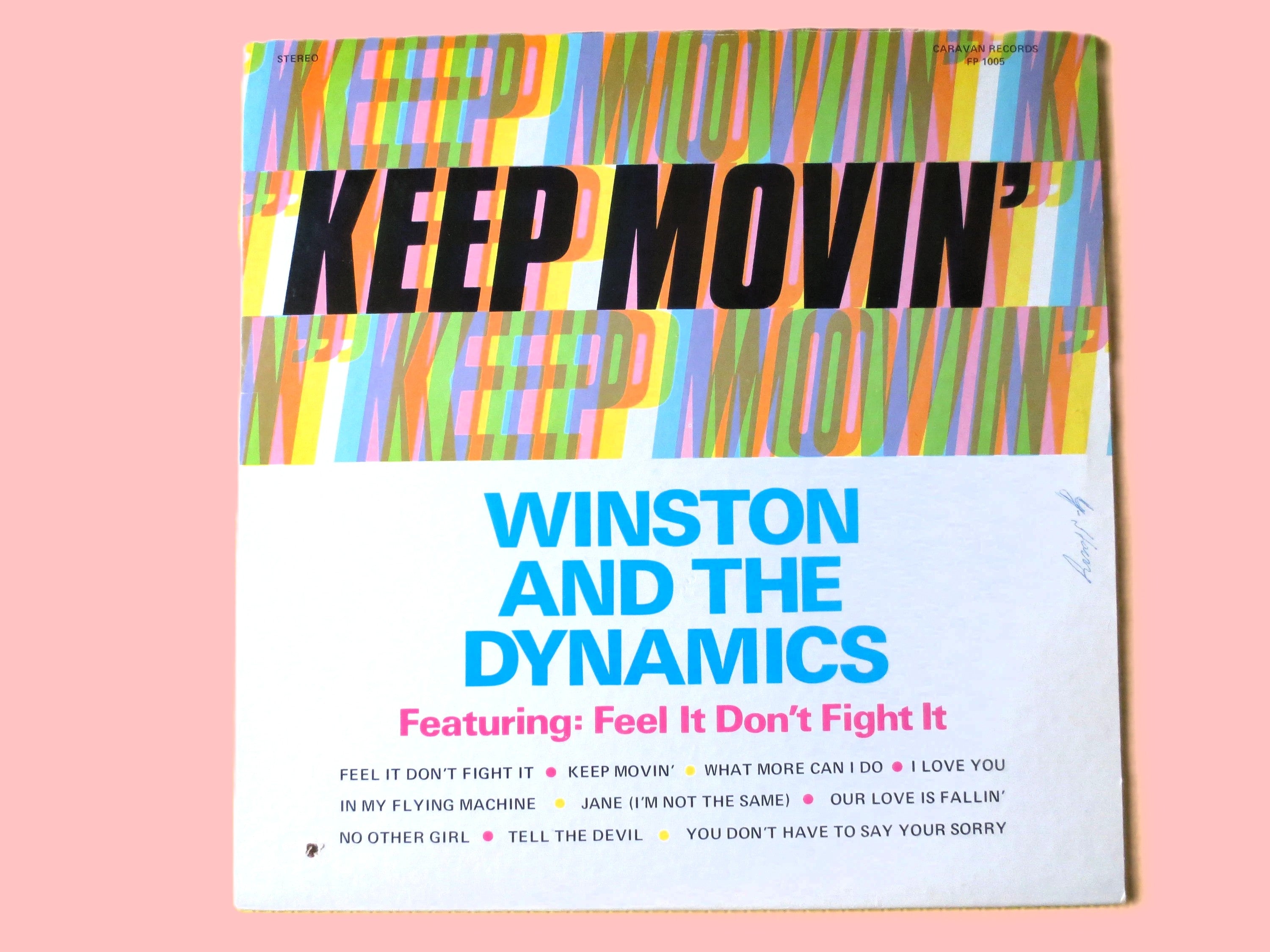 WINSTON HEWITT, The DYNAMICS, Keep Movin', Reggae Music, Vintage Album, 1968 Record, Vinyl Lp