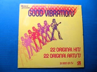GOOD VIBRATIONS, 22 ORIGINAL Hits, Ronco Albums, Ronco Lps, Redbone Records, James Brown Records, O'Jays Record, Ronco Records, 1973 Records