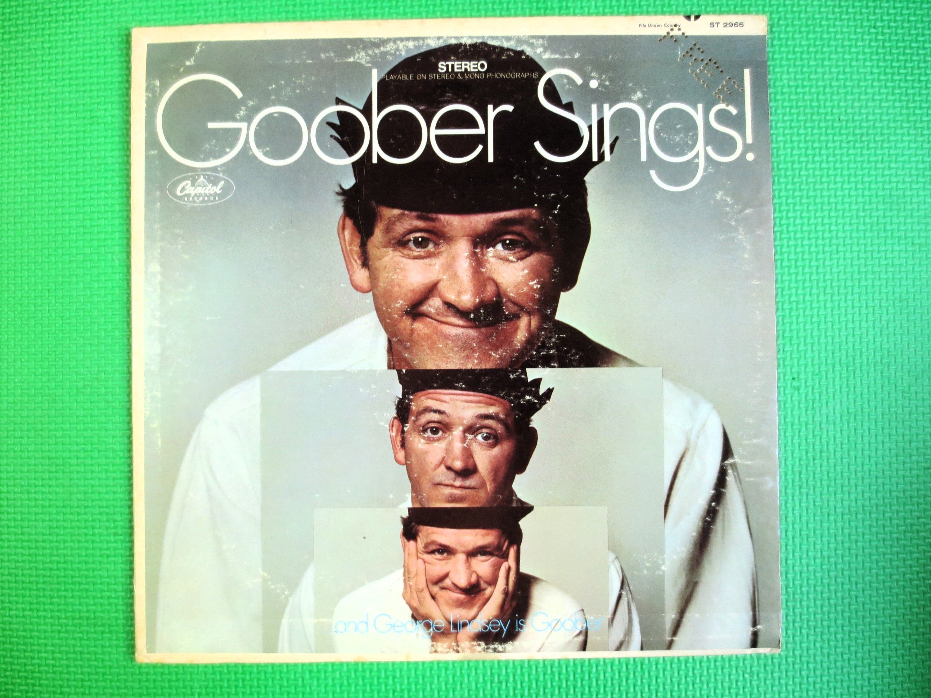GOOBER SINGS! - George Lindsay, Vintage Album, 1968 Record, Vinyl Lp