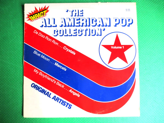 All AMERICAN POP, ORIGINAL Hits, Impact Records, Marcels Record, Crystals Record, Angels Lp, Jimmy Gilmer Lp, Duane Eddy Lp, 1980 Records