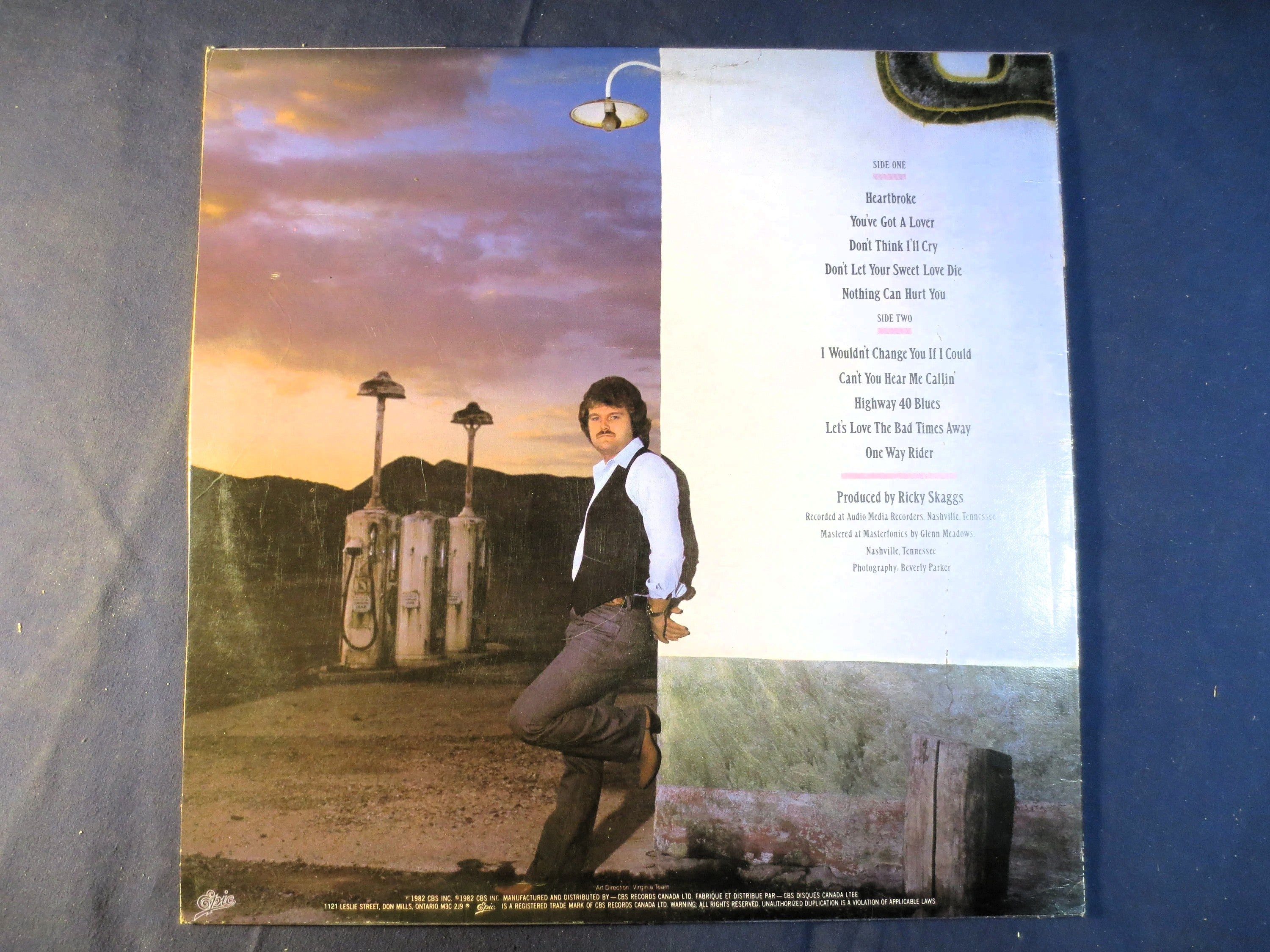 RICKY SCAGGS, Highways and Heartaches, Country Records, Vintage Vinyl, Record Vinyl, Vinyl Records, Records, 1982 Records