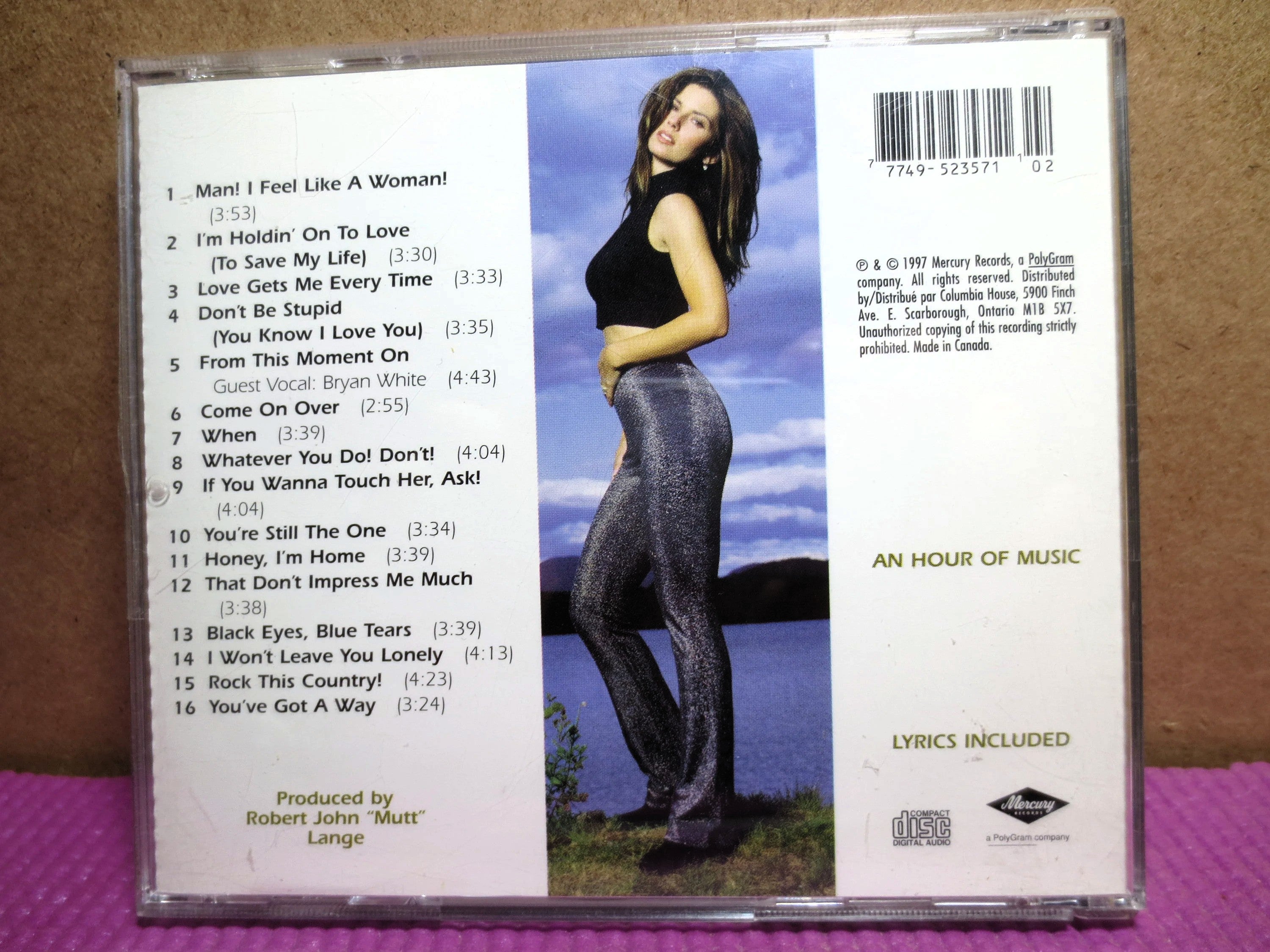 SHANIA TWAIN, Come On Over, 1997 Compact Disc, Vintage Cd