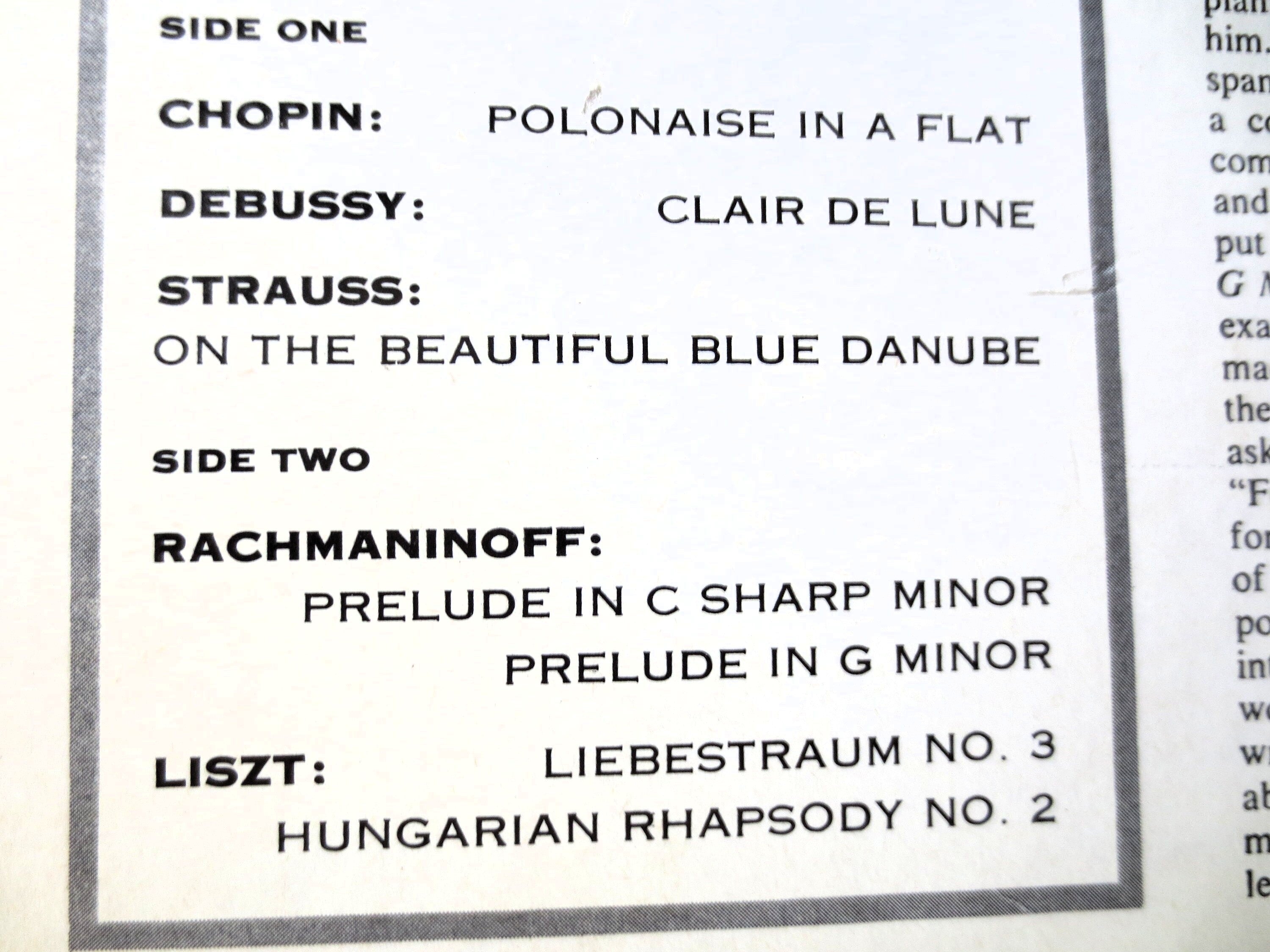 Leonard Pennario – Pennario Plays Favorite Classics for Piano (1959) Vinyl LP