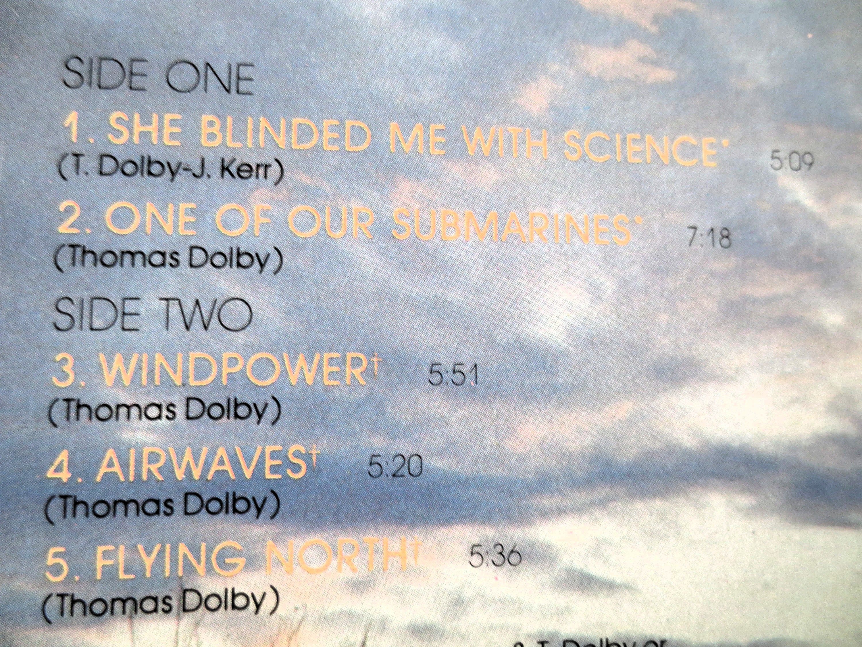 THOMAS DOLBY, Blinded By Science, Vintage Album, 1983 Record, Vinyl Lp