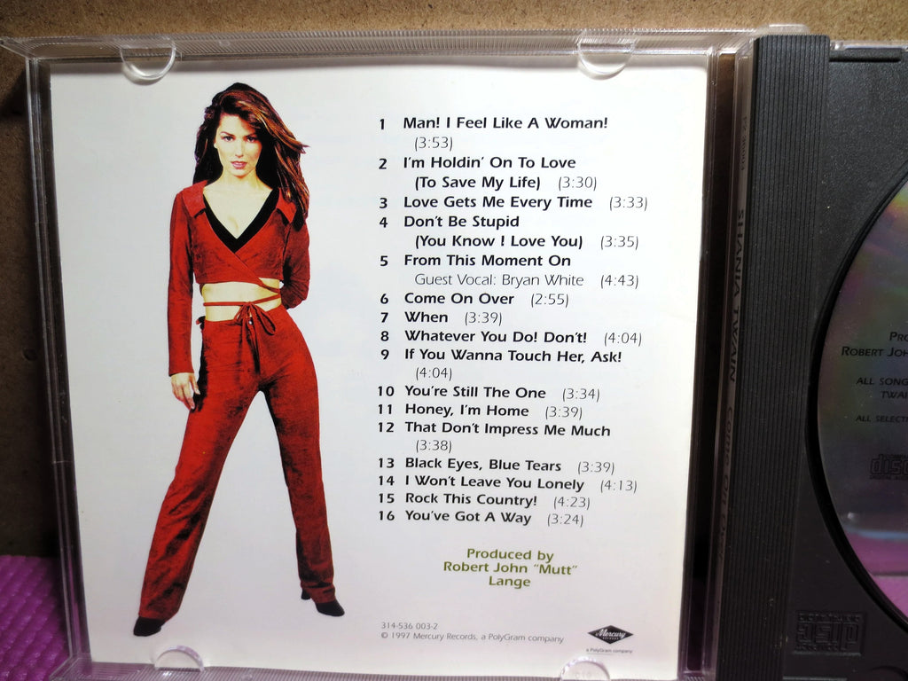 SHANIA TWAIN, Come On Over, 1997 Compact Disc, Vintage Cd