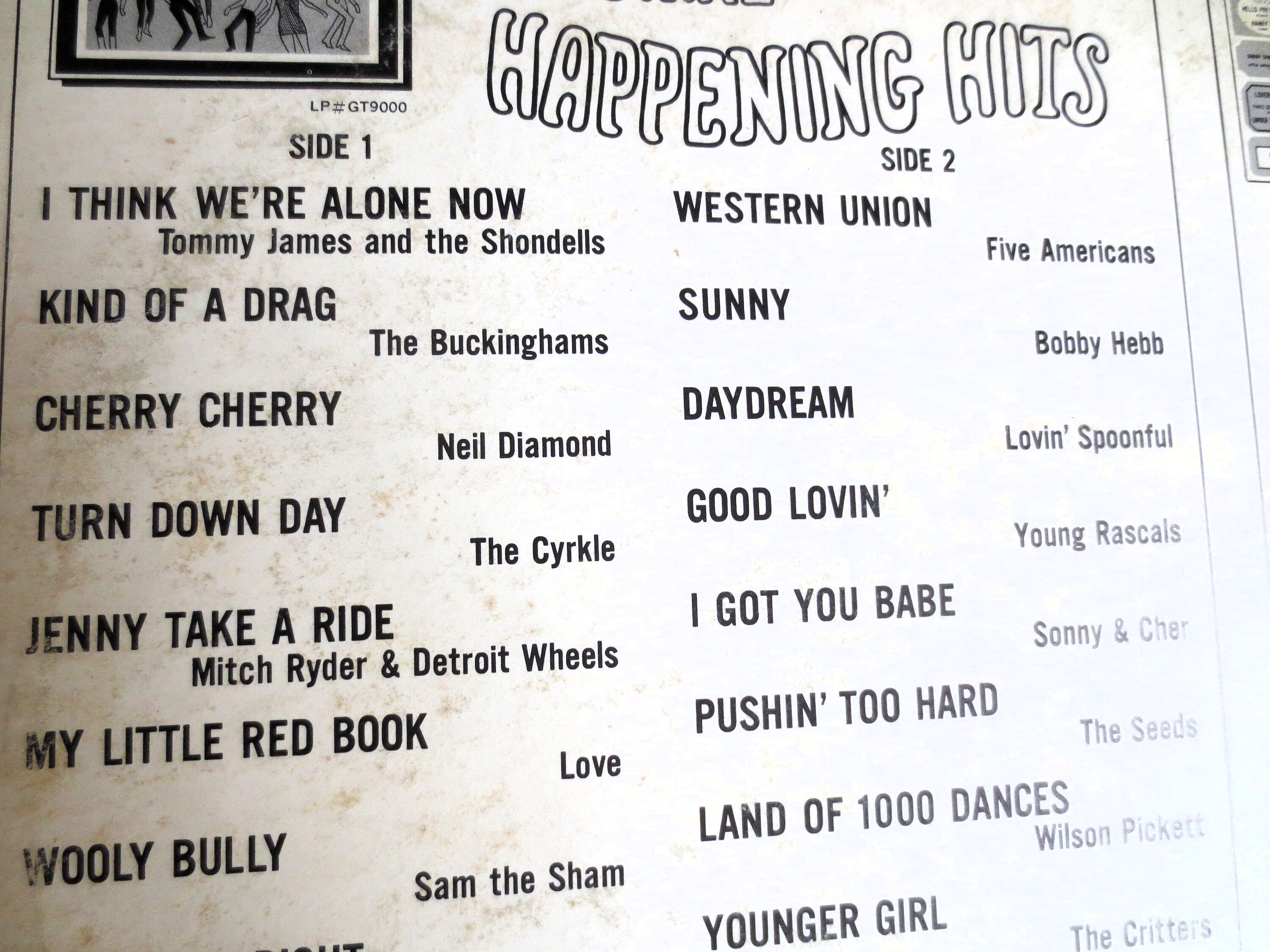24 ORIGINAL HITS, Sam the Sham, The Seeds Record, Wilson Pickett Record, The Crows Record, The Tempos Record, Chantels Record, 1967 Records