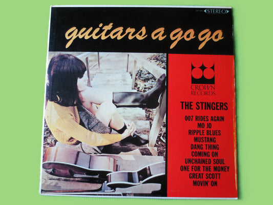 The STINGERS, Guitars A Go Go, Vintage Album, 1964 Record, Vinyl Lp