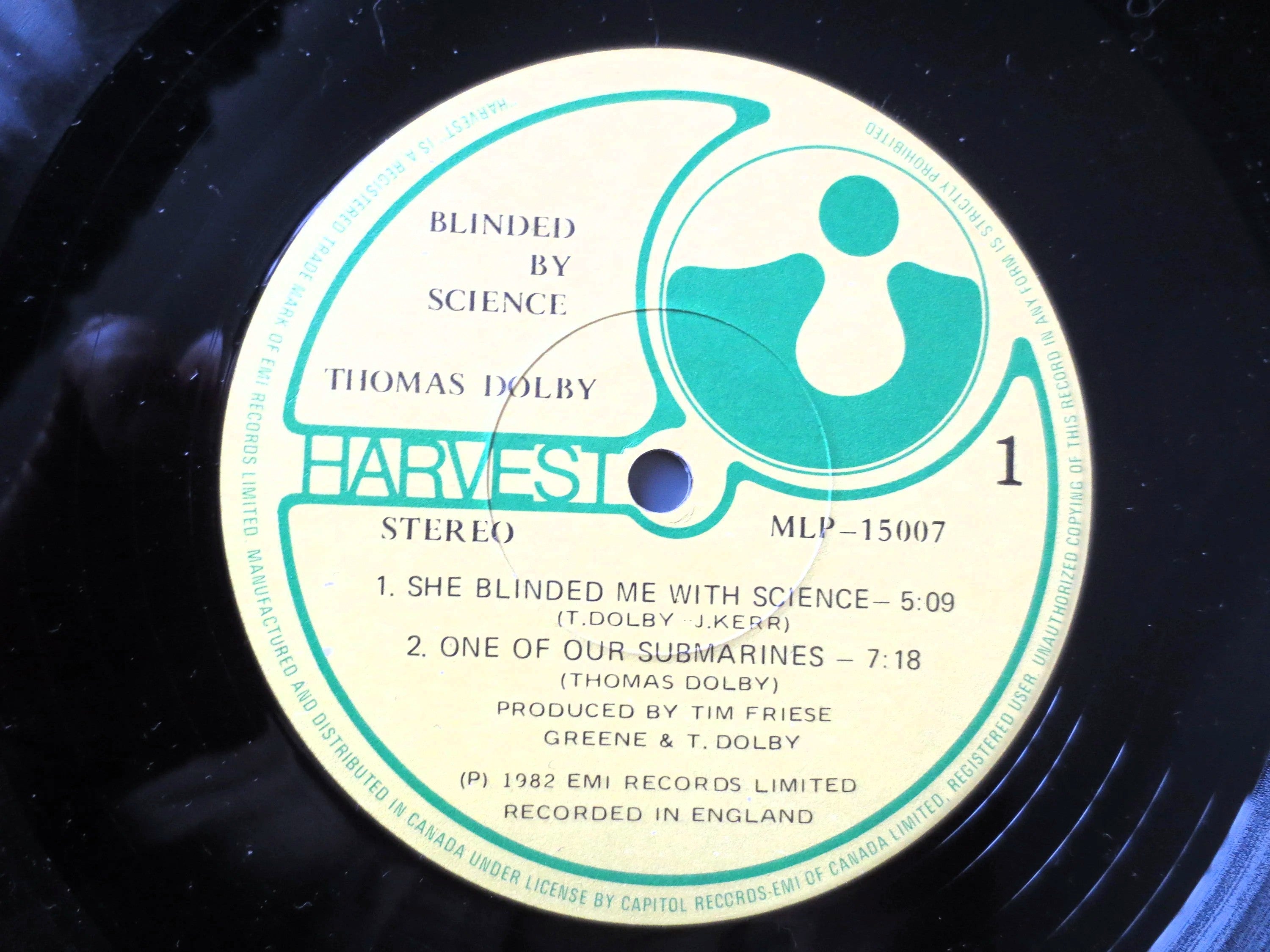 THOMAS DOLBY, Blinded By Science, Vintage Album, 1983 Record, Vinyl Lp