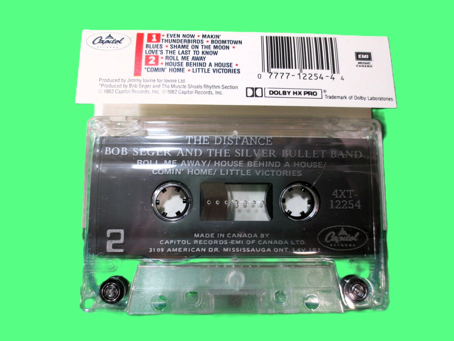 BOB SEGER, The DISTANCE, 1981 Cassette Tape, Vintage Cassette