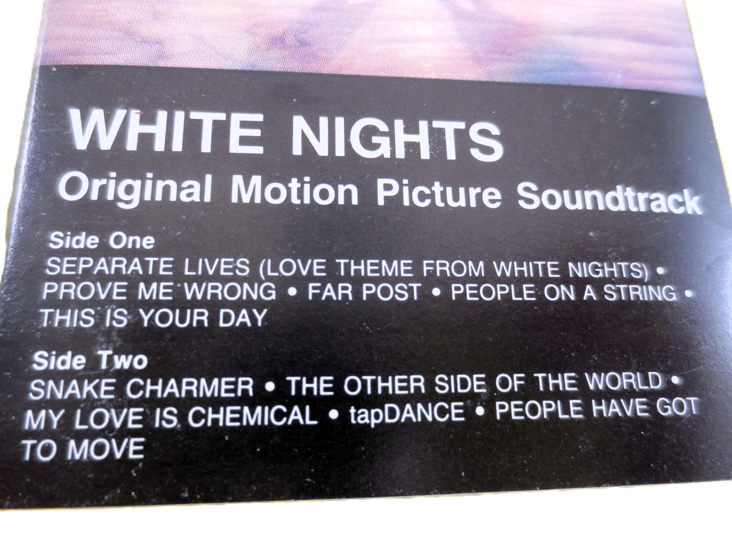 WHITE KNIGHTS, SOUNDTRACK Tape, White Knights Tape, White Knights Music, White Knights Songs, Tape Cassette, Cassette Tapes, 1985 Cassette
