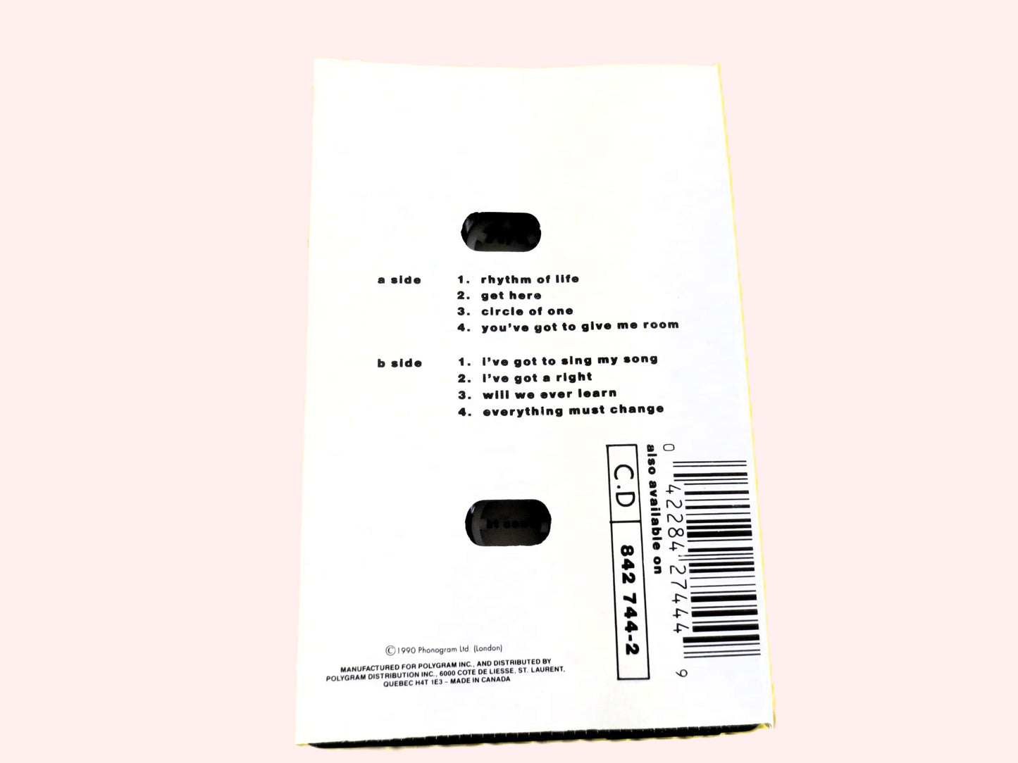 OLETA ADAMS, CIRCLE of One, Oleta Adams Tape, Oleta Adams Album, Oleta Adams Music, Tape Cassette, Jazz Tape, 1990 Cassette