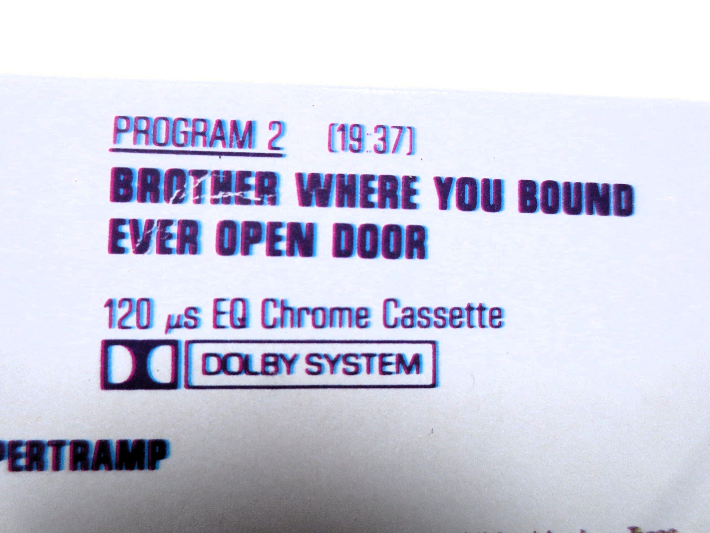 Supertramp – Brother Where You Bound (1985) Cassette