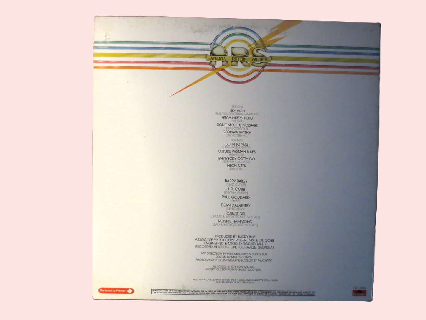 Atlanta Rhythm Section, A Rock and Roll Alternative, Rock Records, Soft Rock Records, Rock Albums, Pop Music, Vinyl Records, 1976 Records