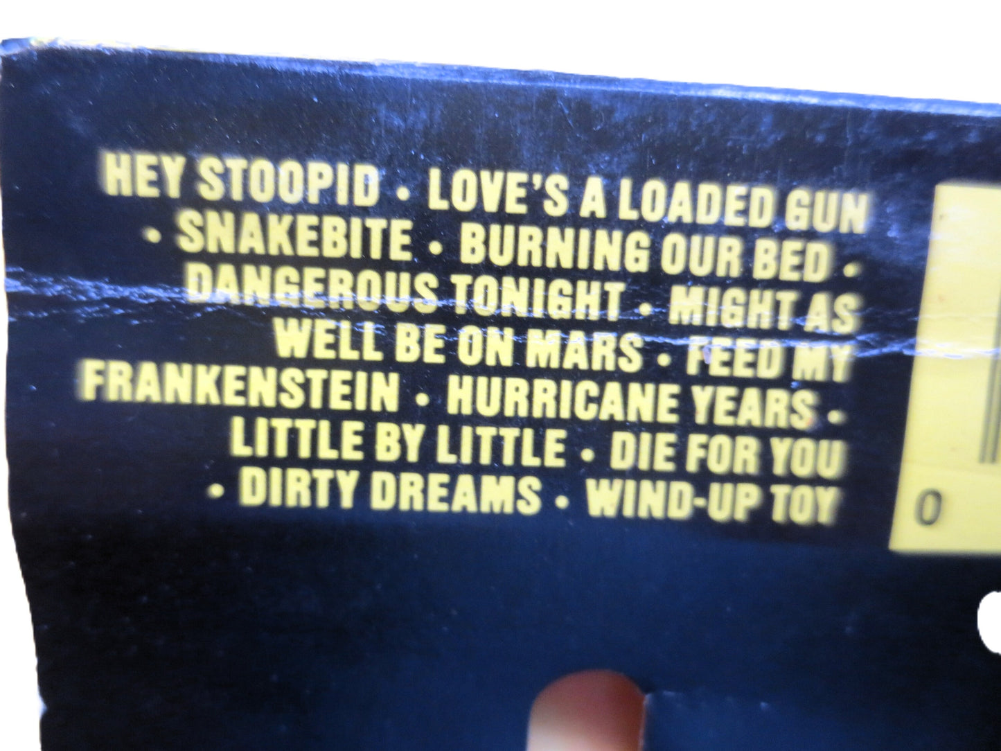 ALICE COOPER Tape, Hey STOOPID, Alice Cooper Album, Alice Cooper Music, Tape Cassette, Rock Cassette, Rock Lp, 1991 Cassette