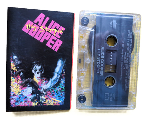ALICE COOPER, Hey Stoopid, 1991 Cassette Tape, Vintage Cassette