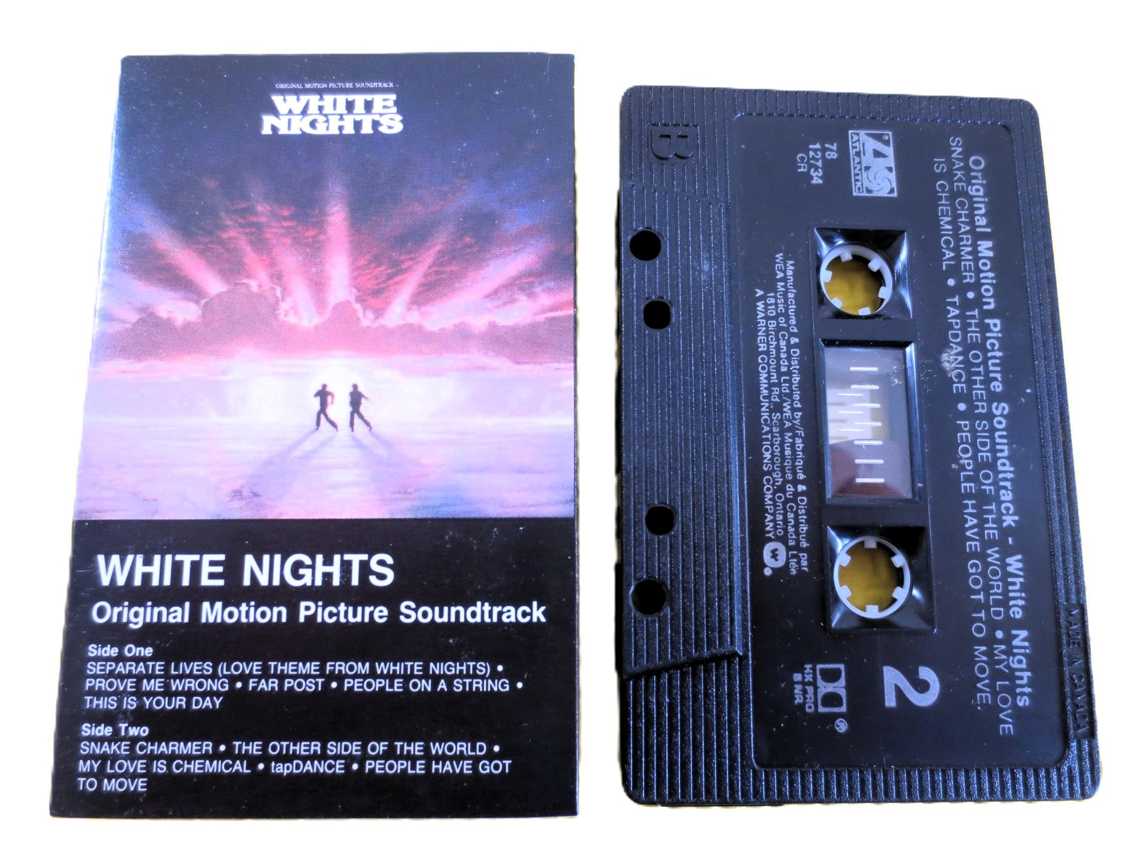 White Nights Soundtrack Cassette Tape, 1985 Movie