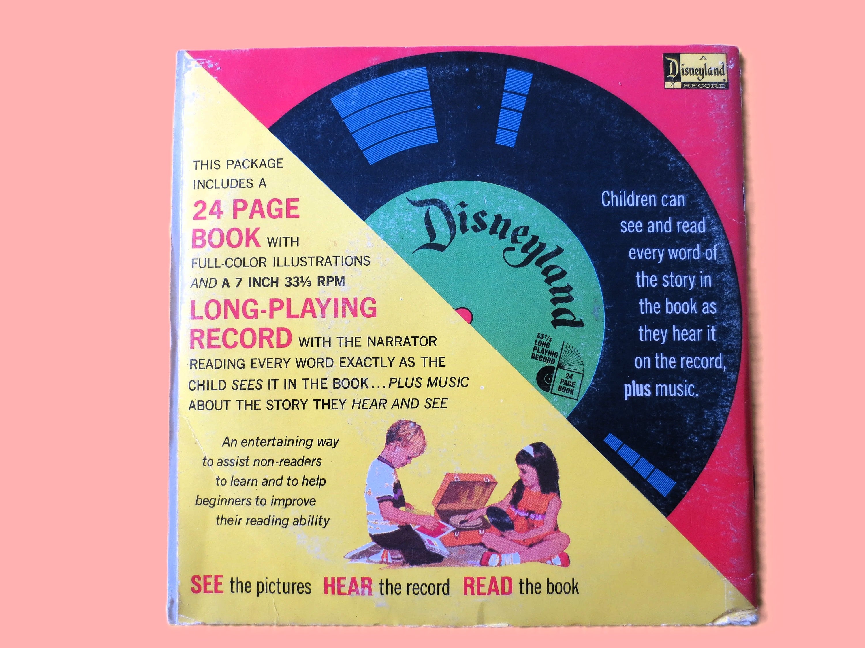 The NIGHT BEFORE CHRISTMAS, Disneyland Album, 24-Page Book, 1970 Record, Vinyl Lp