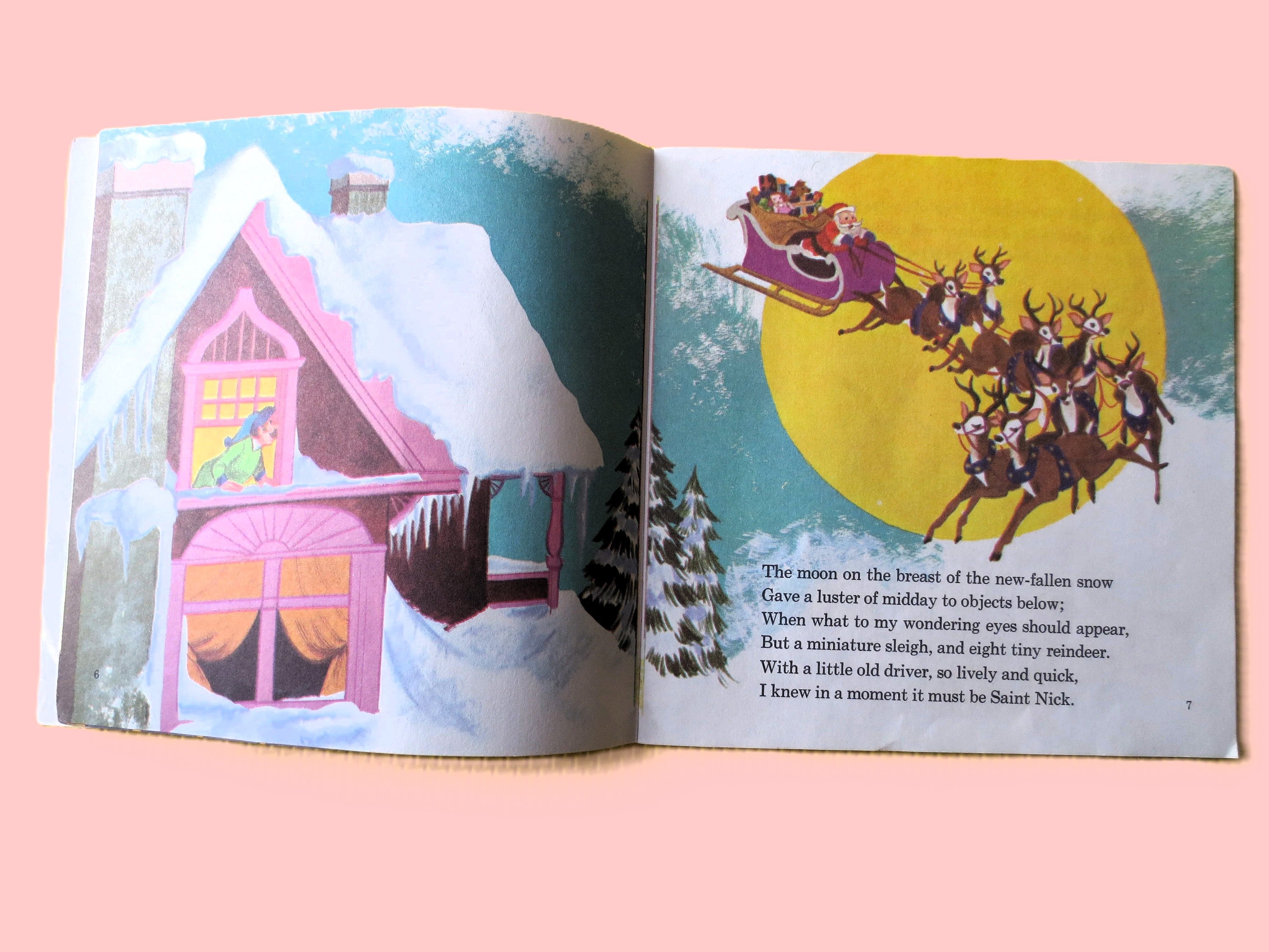 The NIGHT BEFORE CHRISTMAS, Disneyland Album, 24-Page Book, 1970 Record, Vinyl Lp
