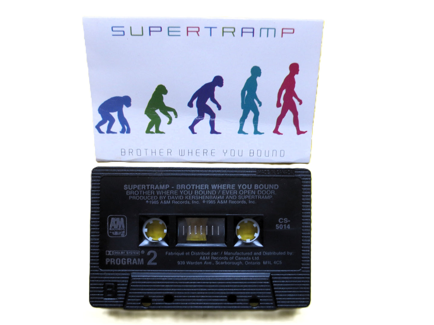 SUPERTRAMP, BROTHER Where You Bound, SUPERTRAMP Cassette, Supertramp Tape, Supertramp Album, Classic Rock Tape, Rock Tapes, 1973 Cassette