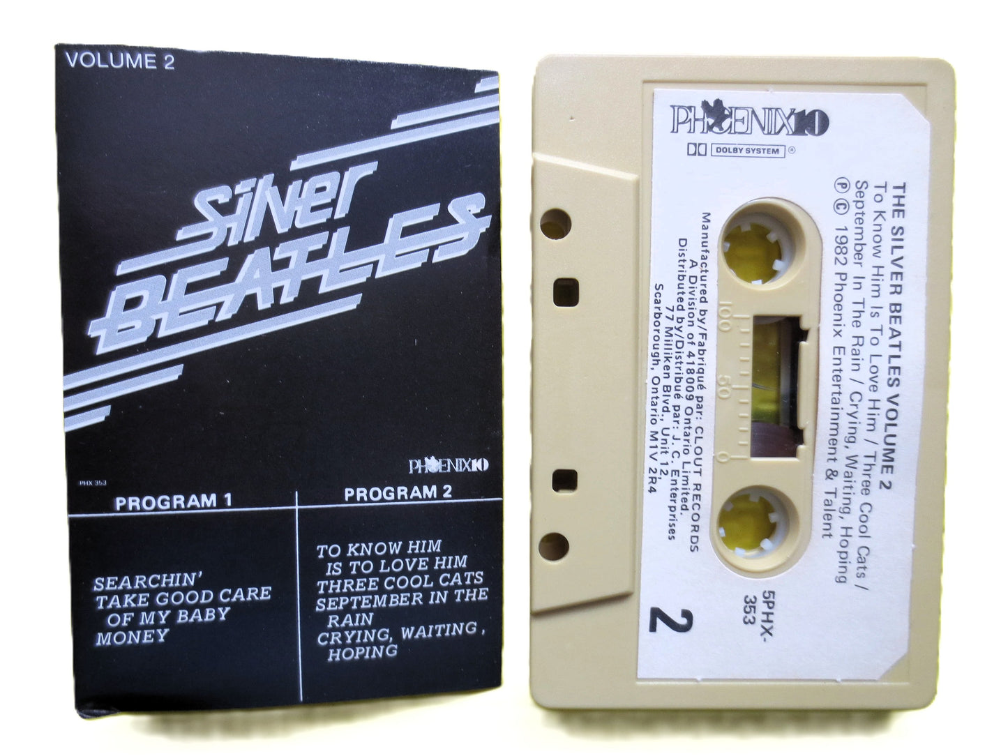 The Silver Beatles Vol. 2 Cassette Tape - 1982 Phoenix Entertainment