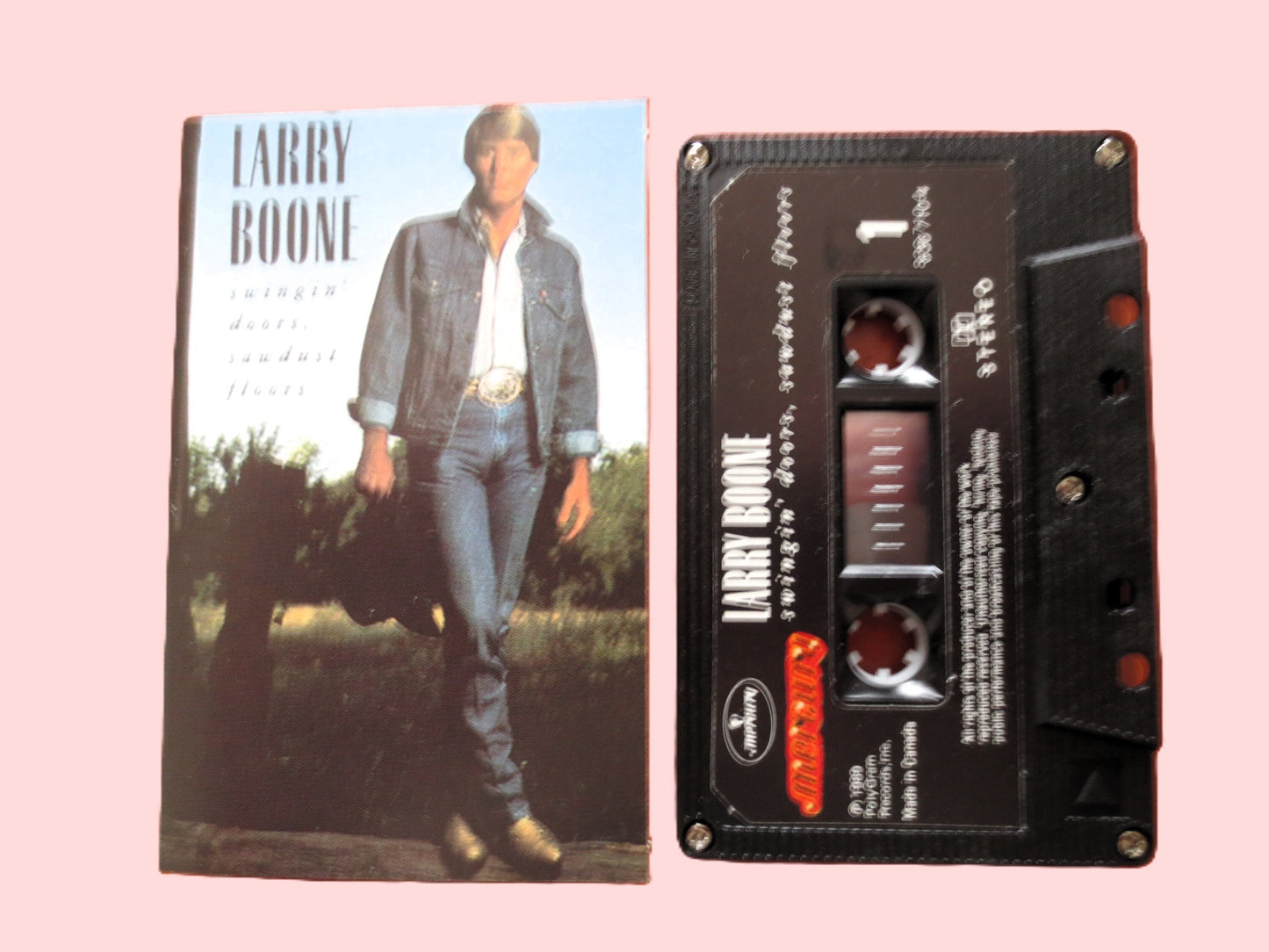 LARRY BOONE, Swingin' Doors, 1989 Cassette Tape, Vintage Cassette